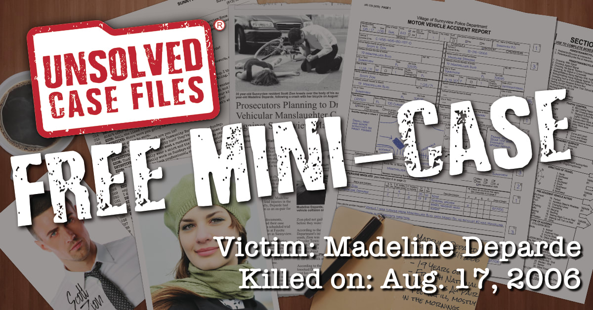 FREE Cold Case Murder Mystery Game - Madeline Deparde