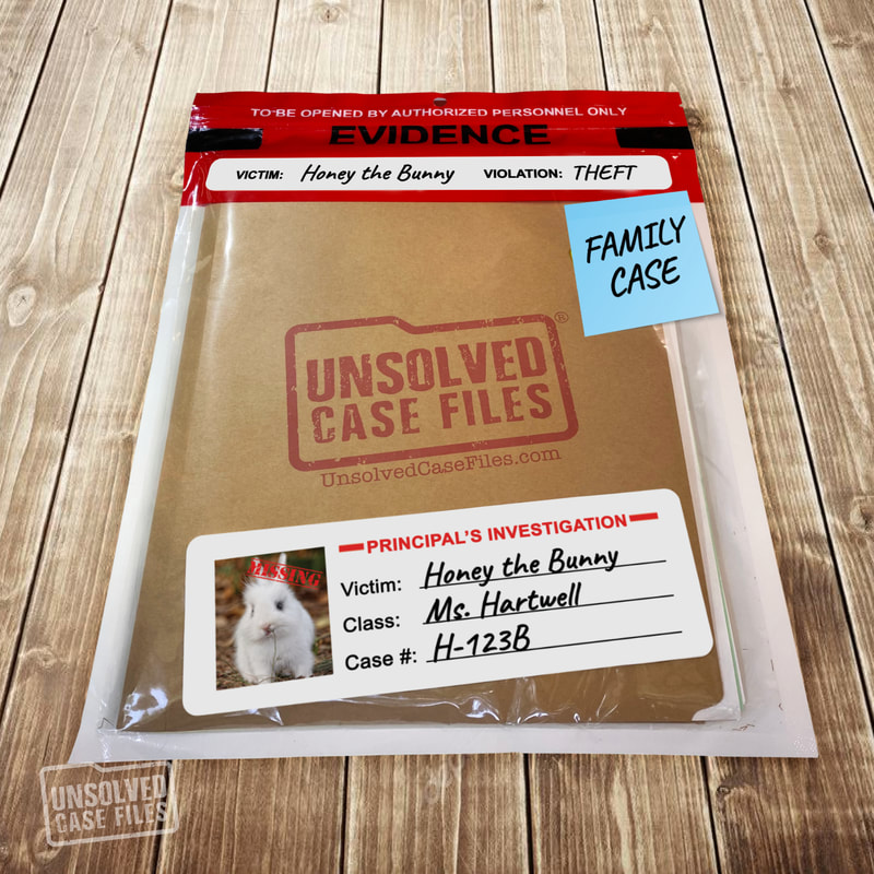 Evidence Bag For Unsolved Case Files Honey the Bunny
